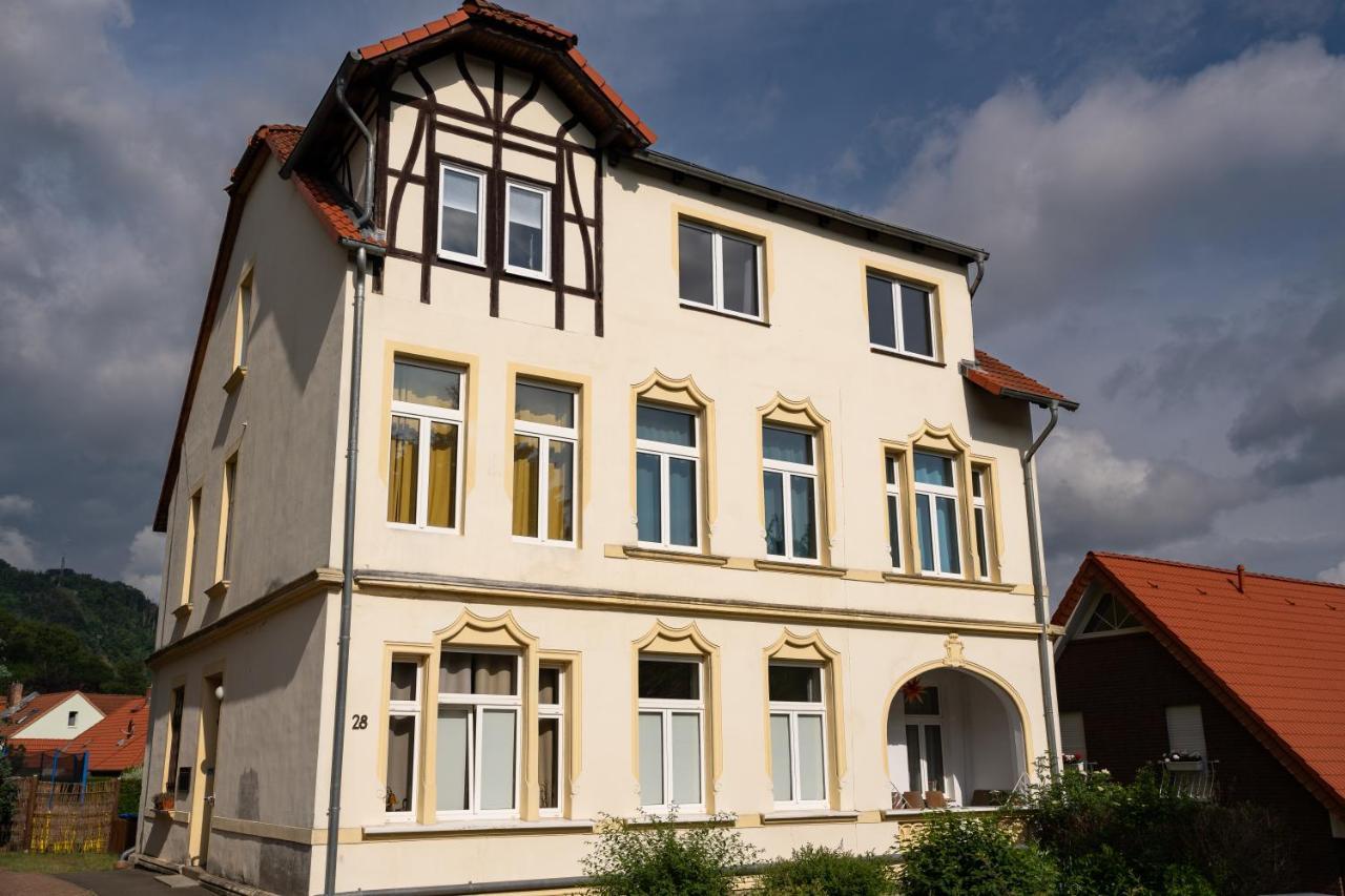 Ferienwohnung Am Steinbach 2 Thale Dış mekan fotoğraf