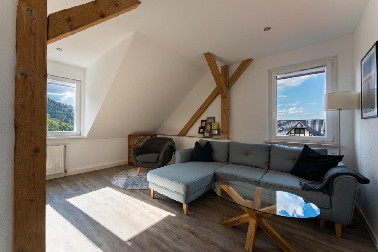 Ferienwohnung Am Steinbach 2 Thale Dış mekan fotoğraf
